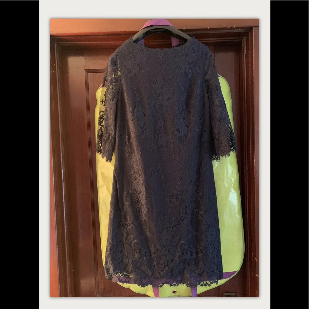 Ted Baker Wide Sleeve Dark Blue Dress Sz 1 Us 4